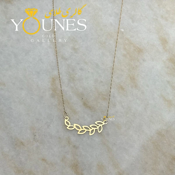 گردنبند تمام طلا شاخه ی ونوس